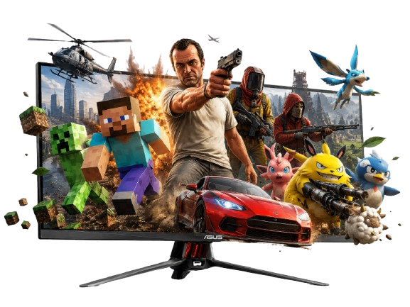 Gaming monitor showcase